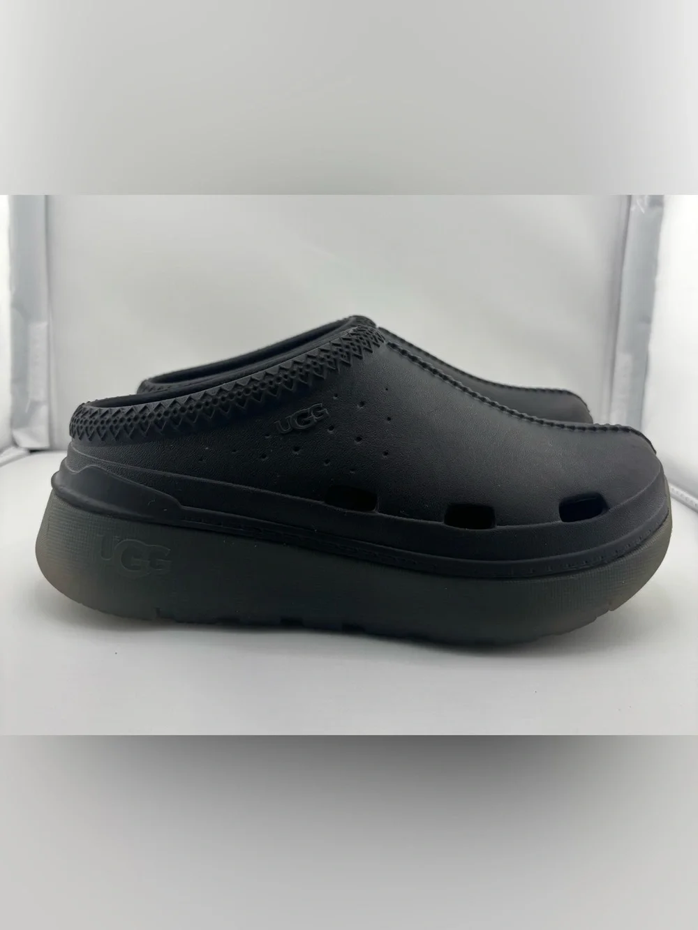 UGG Black Slip-On Foam Clogs